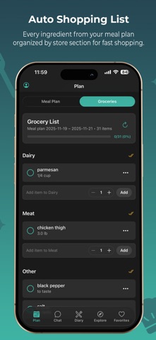 Zipline – AI Nutrition screenshot