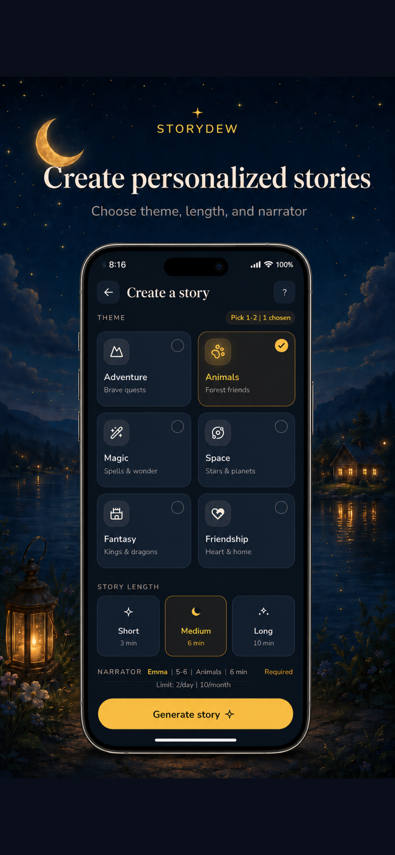 AI Bedtime Stories - Storydew screenshot 4
