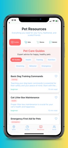 Pet Community App iPhone screenshot