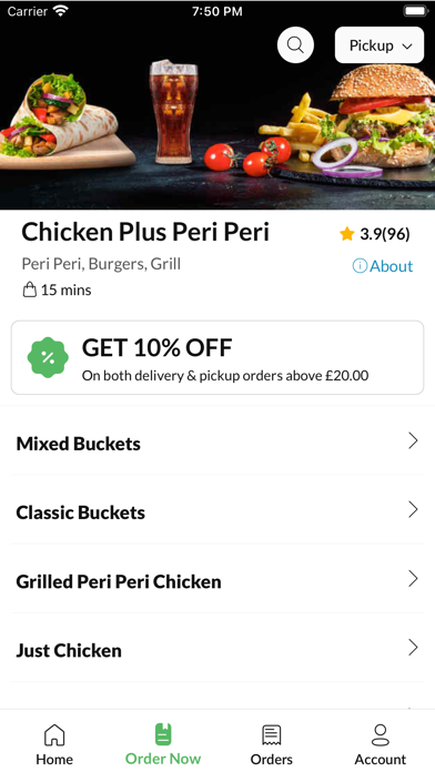 Chicken plus peri peri Screenshot