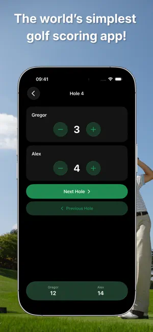 Golfcount: Simple golf count screenshot 1