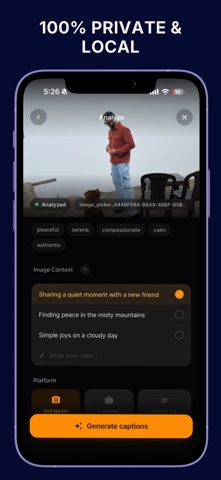 ClickCaption: AI Photo Caption Screenshot 6 of 7