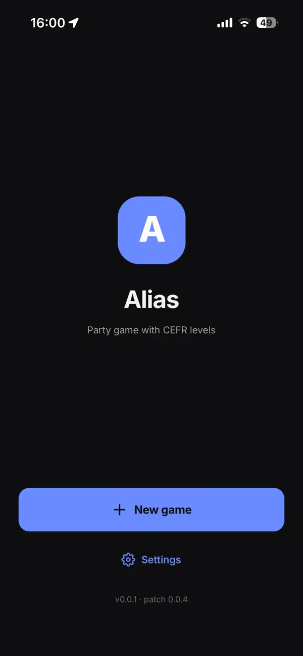 Screenshot #1 pour Alias: CEFR Party Game