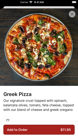 Singas Famous Pizza To Go iPhone screenshot 3 - Food & Drink app