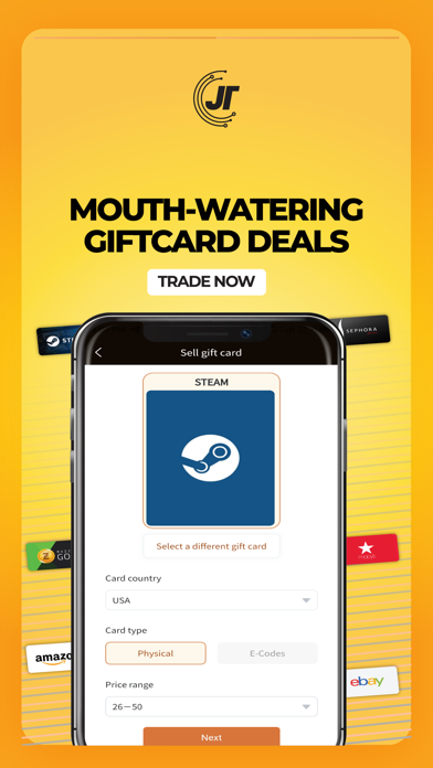 Jtechtrade:Giftcards&Pay Bills Screenshot