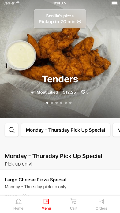 Bonilla's Pizza Screenshot