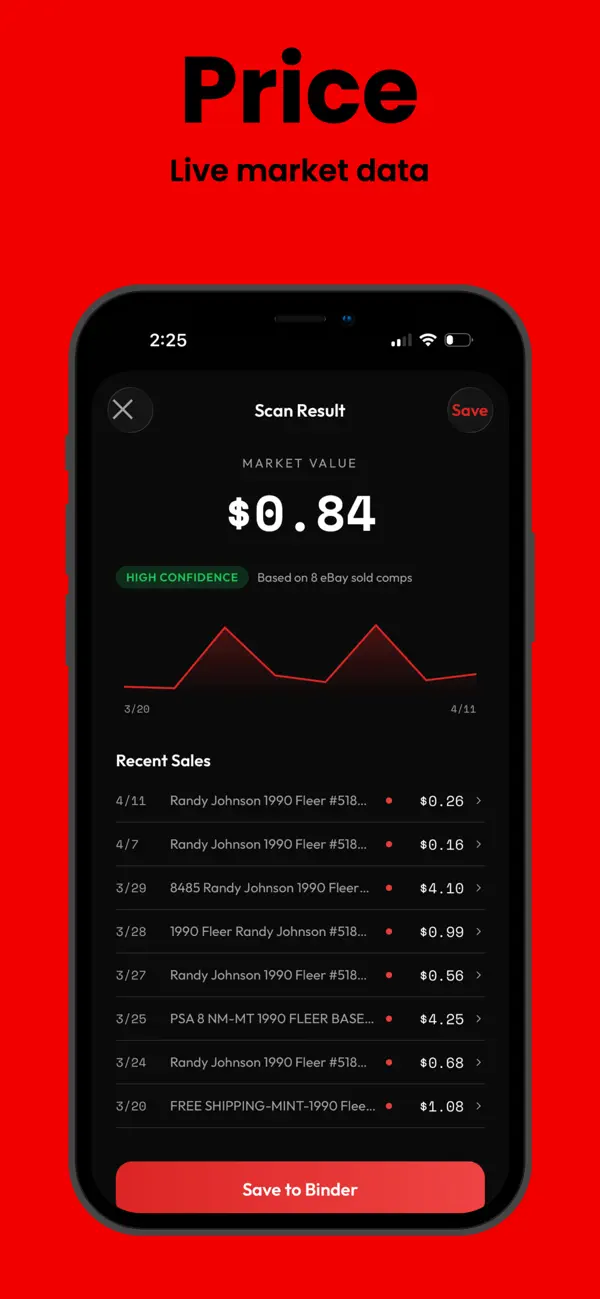 Screenshot #2 pour Cards AI: Sports Card Scanner