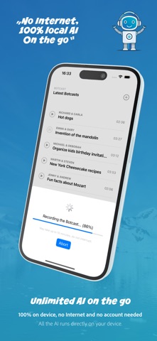 Botcast: Podcast Generator AI iPhone screenshot
