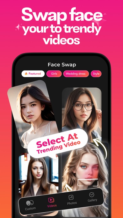 Face Swap : AI Video Generator iPhone screenshot 5 - Photo & Video app