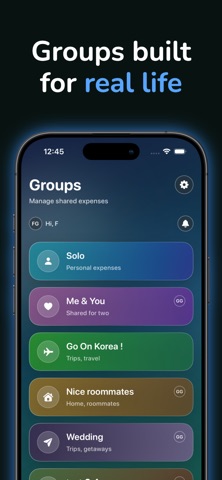 Splitflow: Expense Sharing screenshot