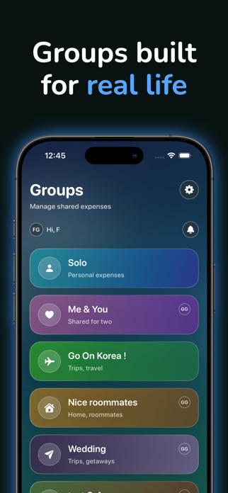Splitflow: Expense Sharing Screenshot 2 of 5