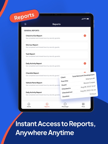 GuardsPro Client App iPad screenshot
