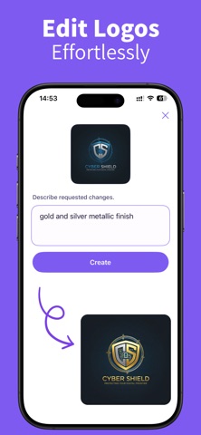 Logo Designer - AI Logo Maker iPhone screenshot