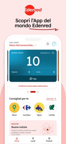 Edenred Italia iPhone screenshot 1
