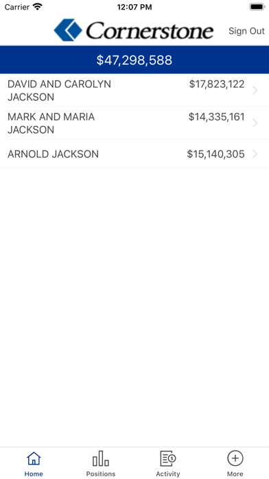 Cornerstone Trust Mobile Screenshot
