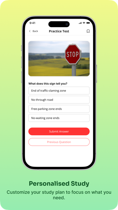 Drive Master・DMV Practice Test Screenshot