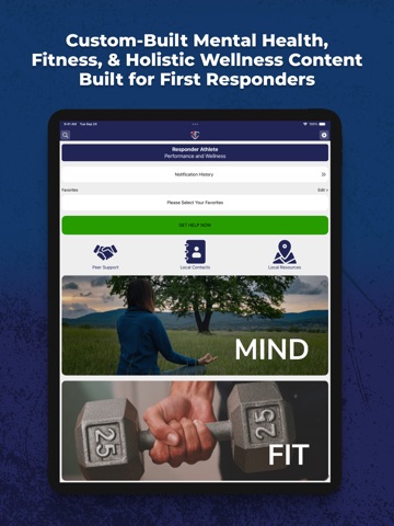 Responder Athlete iPad screenshot