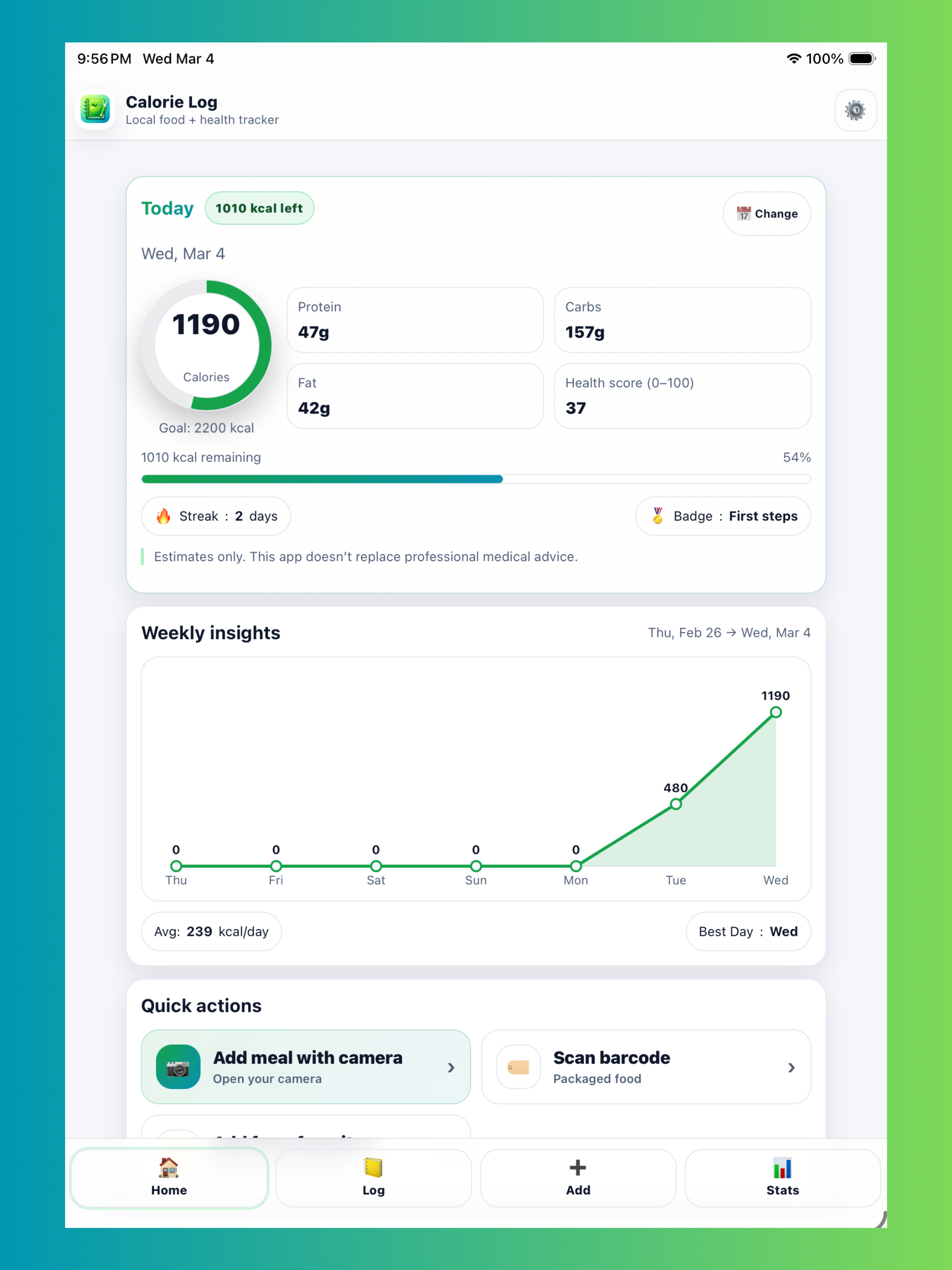 Calorie Log-AI Calorie Tracker