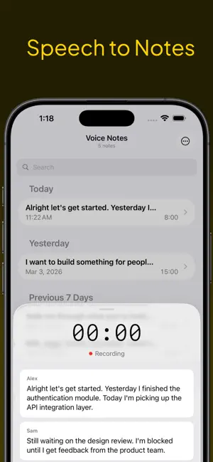 Voice Notes - Speech to Text screenshot 1