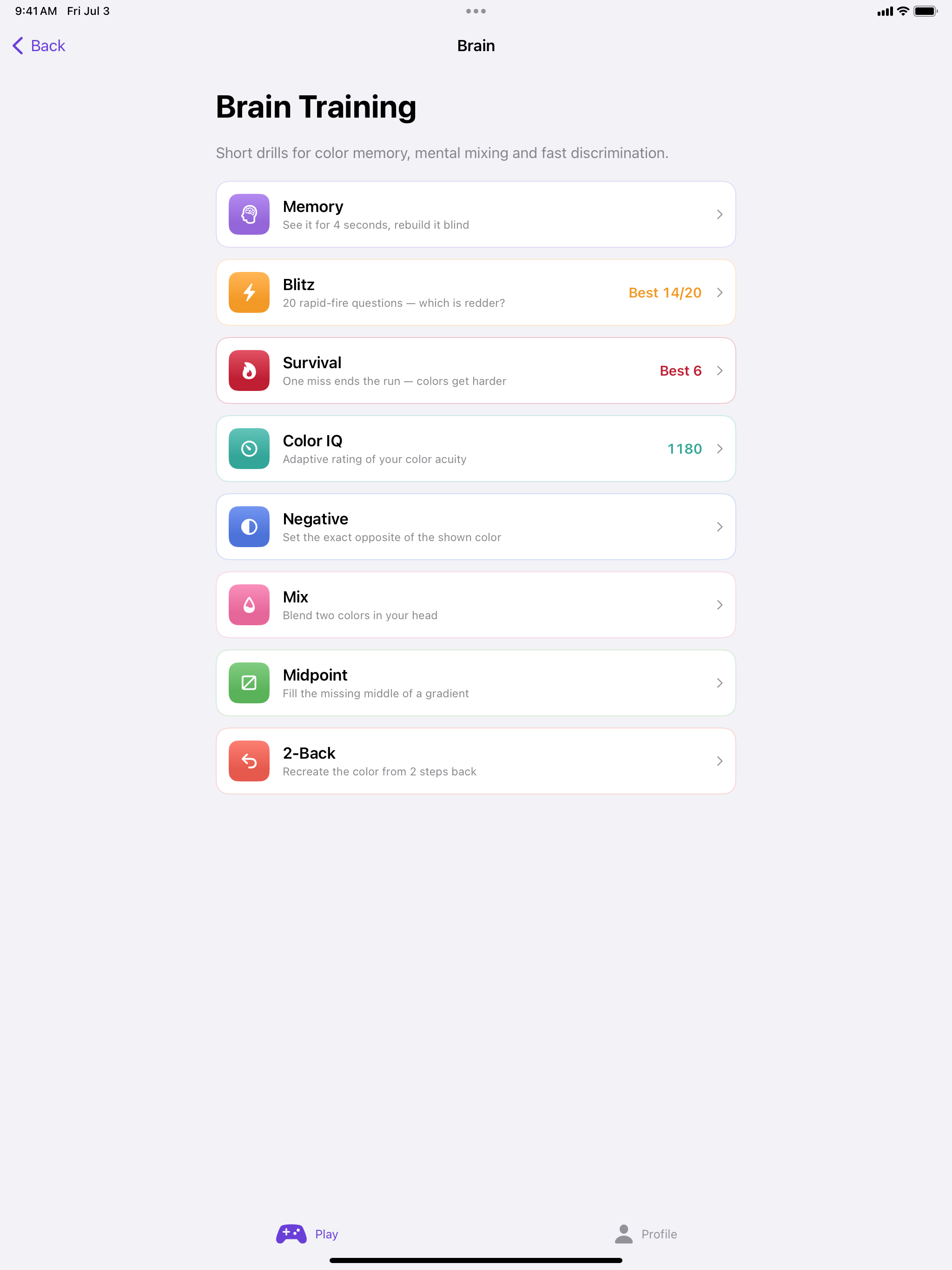 Gradients RGB: Color IQ Game screenshot 9