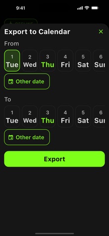Shift Calendar · Baro Screenshot 5 of 6
