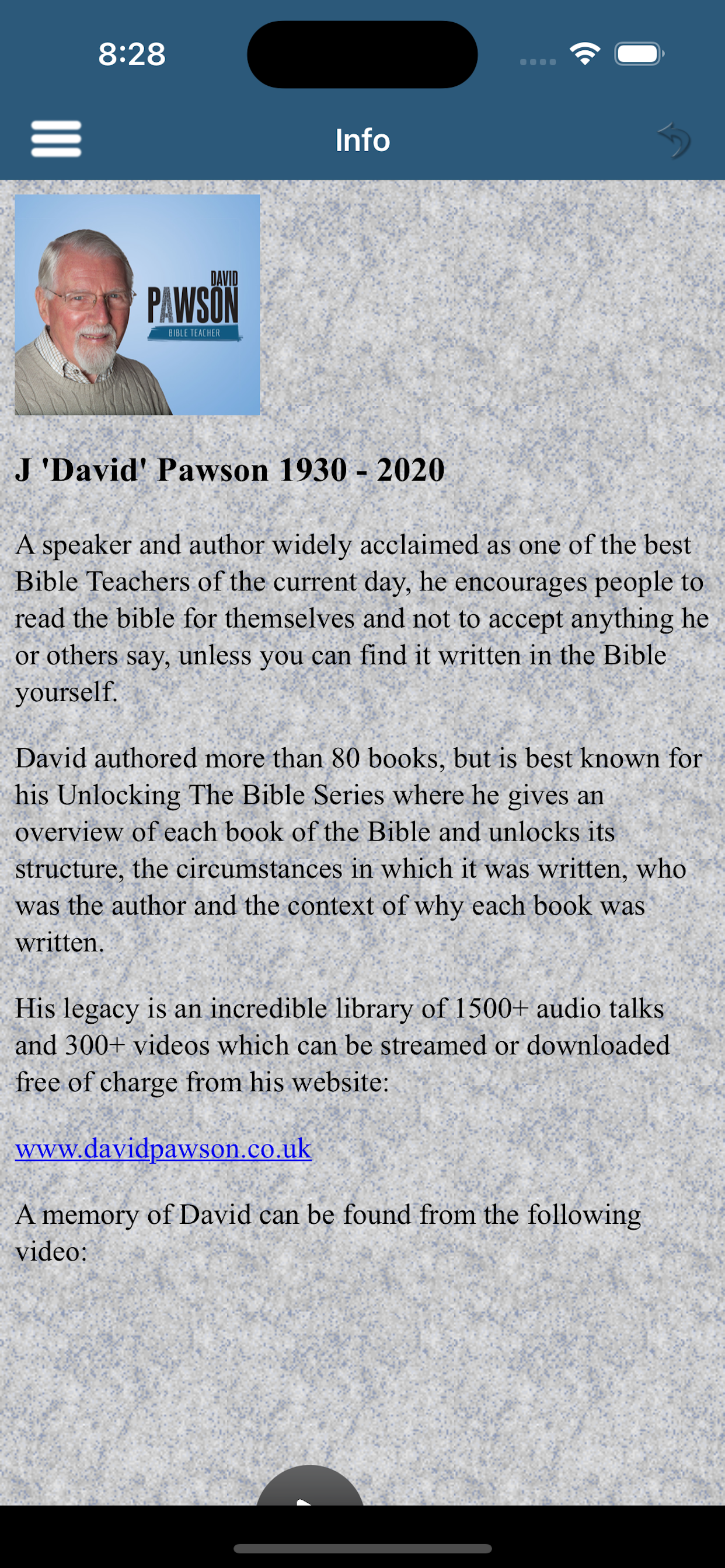 David Pawson Bible Teaching