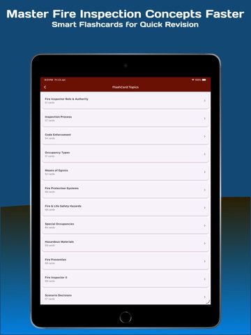 Fire Inspector Exam Prep 2026 iPad screenshot