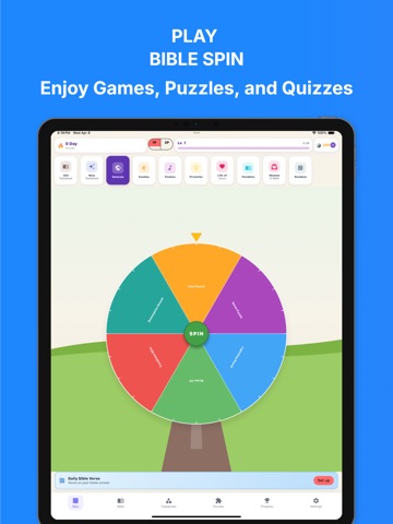 Bible Spin iPad screenshot