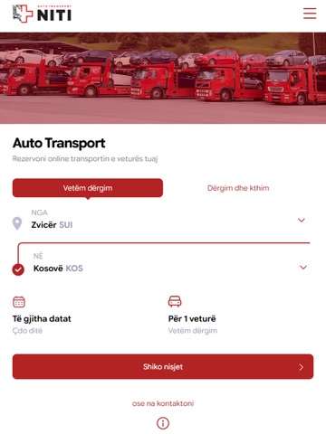 Auto Transport Niti iPad screenshot