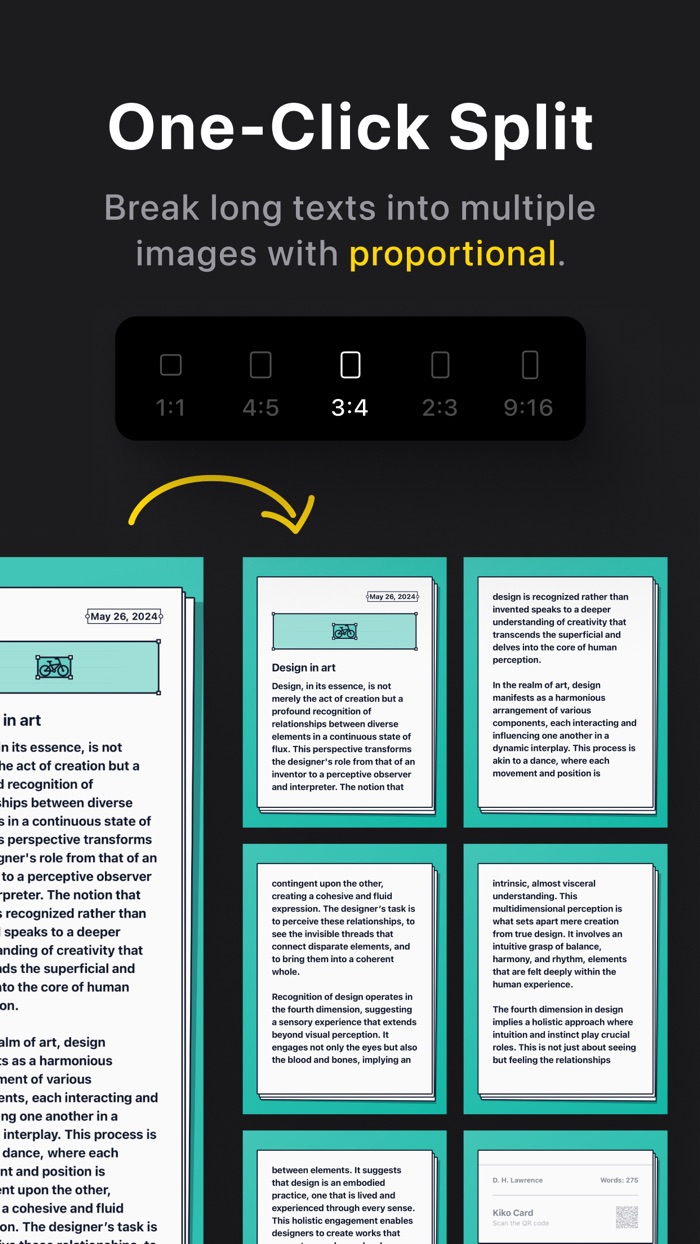Kiko CardText Post  Carousel