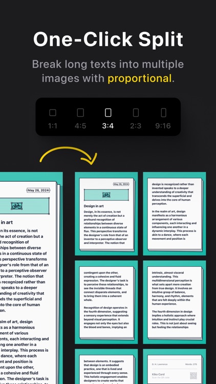 Kiko Card:Text Post & Carousel