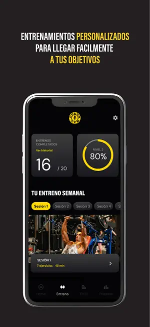 Rutinas y nutrición Gold's Gym screenshot 3