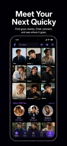 Quicky - Gay Dating & Chat iPhone screenshot 2