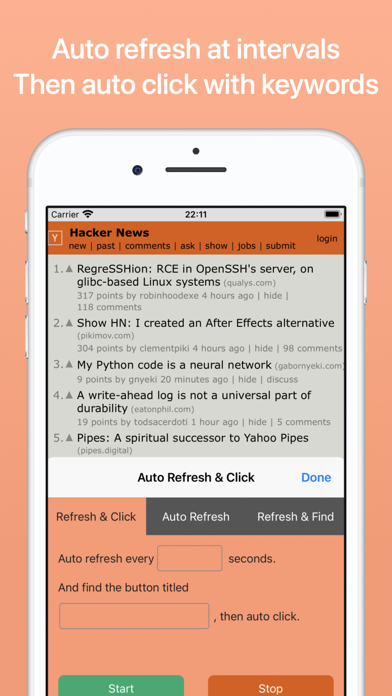 Screenshot #1 pour Auto Refresh & Clicker