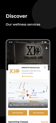 X10 Wellness Gym iPhone screenshot