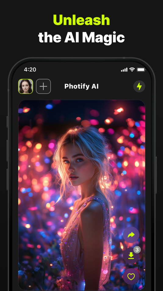 #9. Photify AI: Photo & Video Gen (iOS) بواسطة: Ex-human, Inc