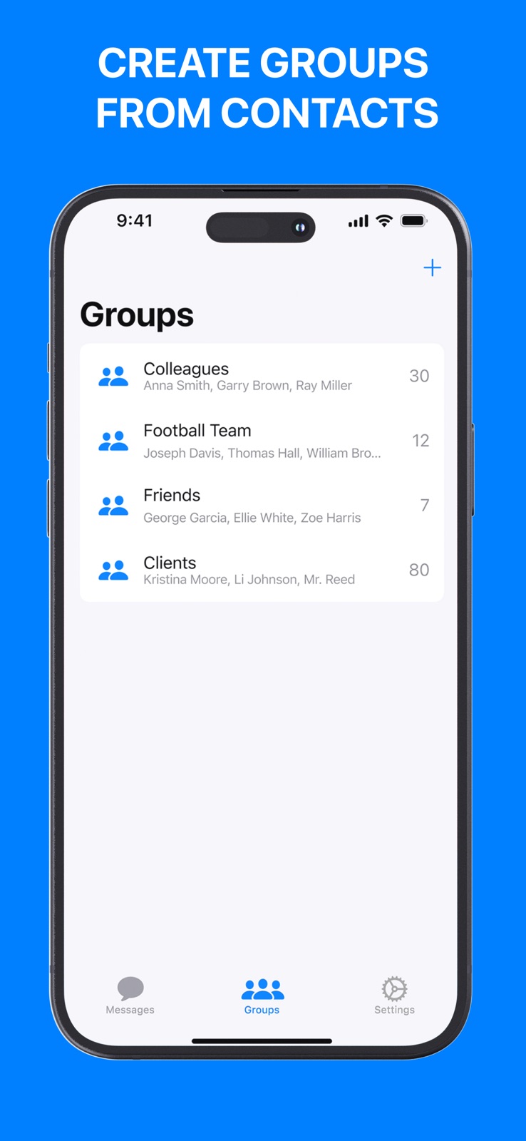 Group Text - Mass SMS Message iphone screenshot 3