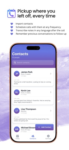 RingPing - Call Reminder Screenshot 2 of 4