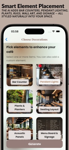 AI Cafe - Room Decoration Idea screenshot