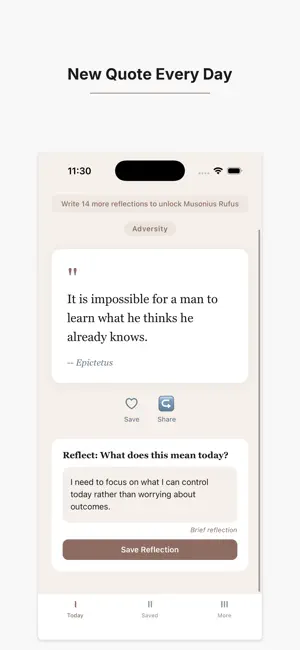 Stoic Quotes - Daily Wisdom screenshot 3