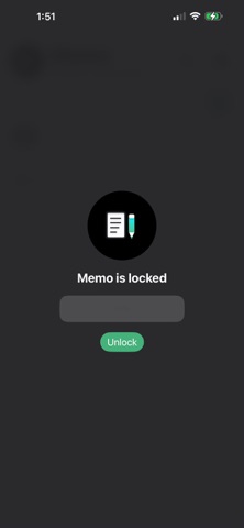 Memo notes iPhone screenshot
