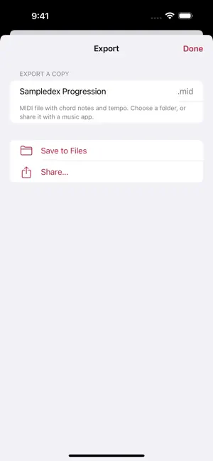 Sampledex Producer Notes screenshot 1