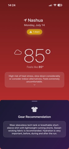 Runners Weather Screenshot 2 of 9