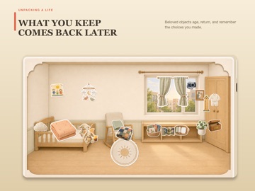 Unpacking a Life: Cozy Rooms iPad screenshot