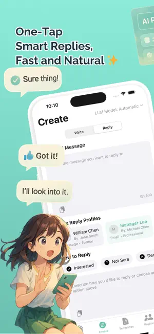 AutoScribe: AI Reply Keyboard screenshot 1