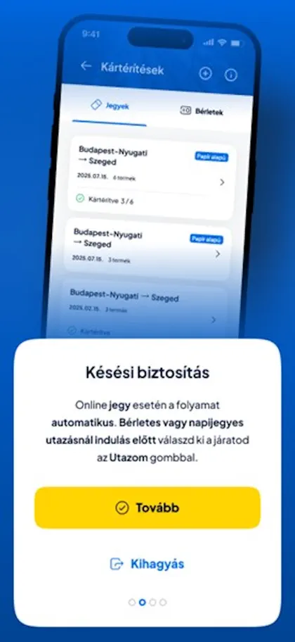 Screenshot 4 di 6 di MÁVPlusz