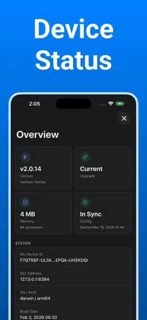 Syncthing Monitor iPhone screenshot 4