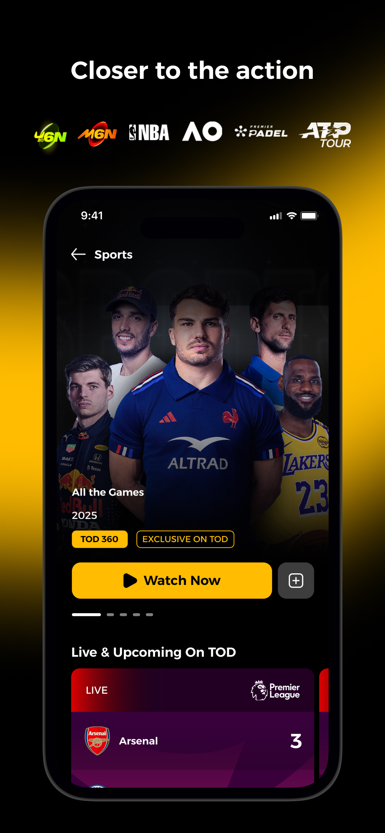 TOD - Stream Sports & Movies