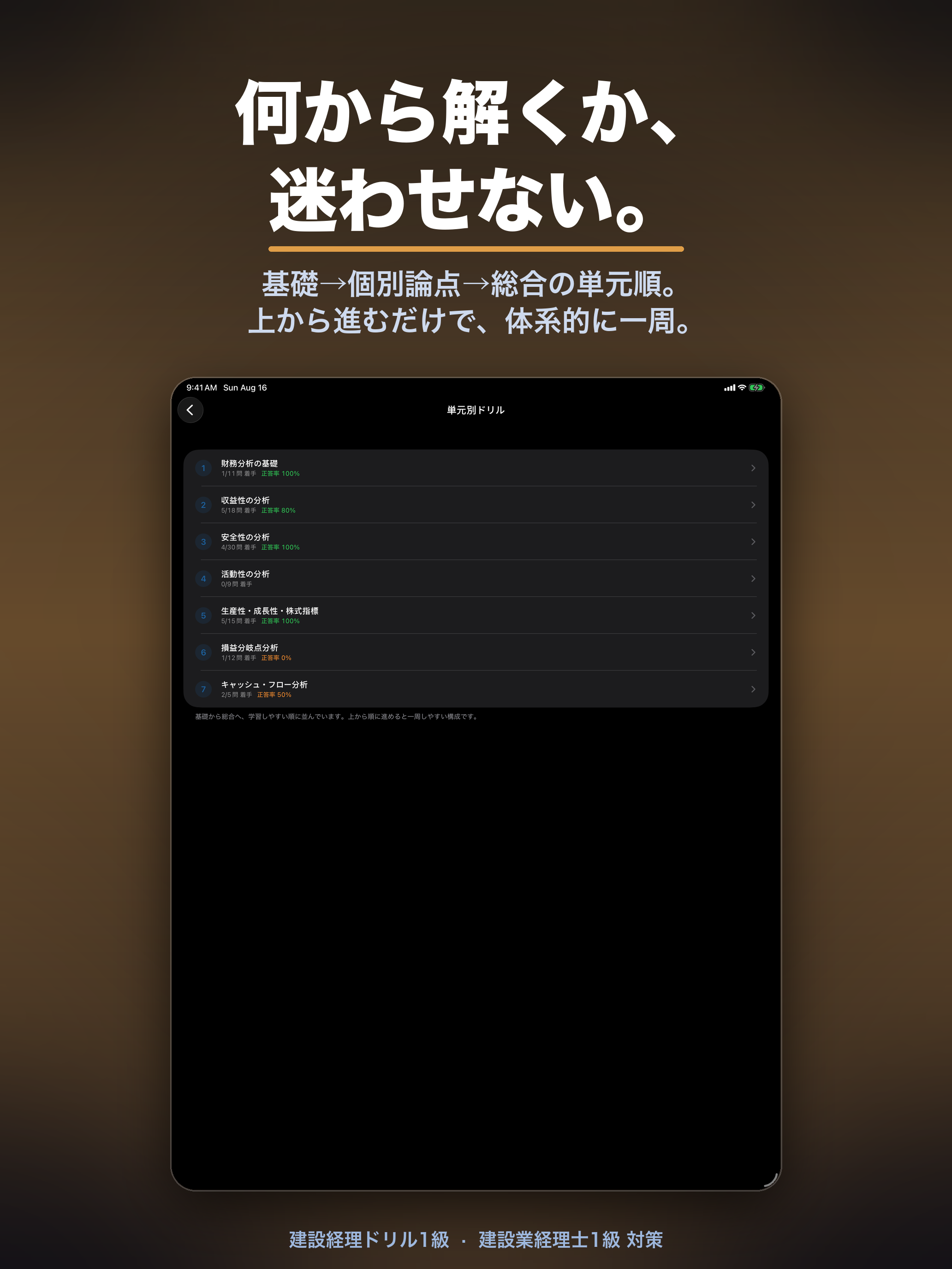建設経理ドリル1級｜建設業経理士 一問一答・模試 screenshot 11