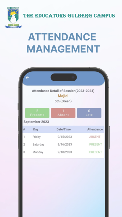 Educators Portal Screenshot